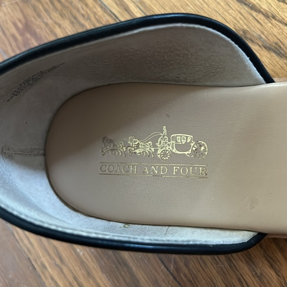 Coach and Four flat sandals, black - Picture 2 of 7